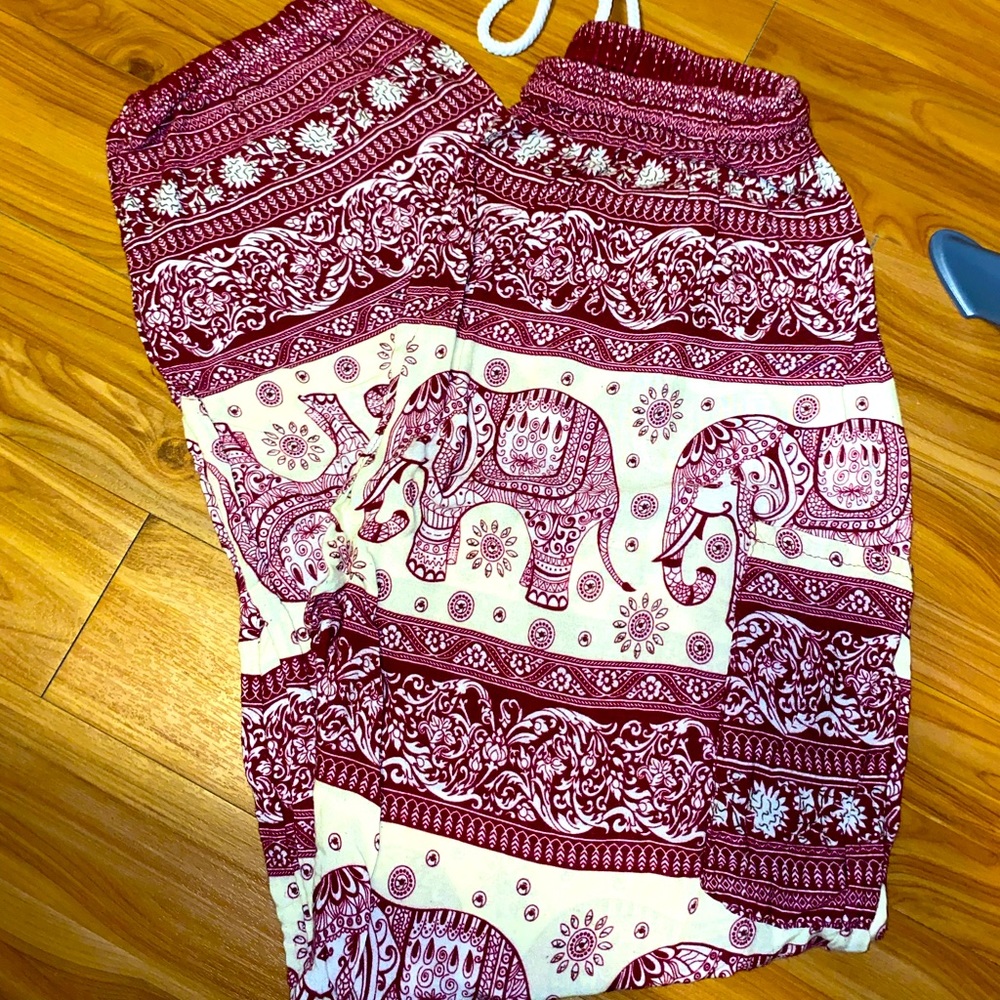 Elephant flowy pants